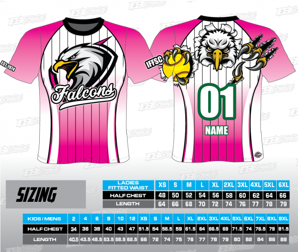 IFFSC Falcons Round Neck Tee - Ladies