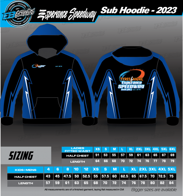 Esperance Speedway Sub Hoodie
