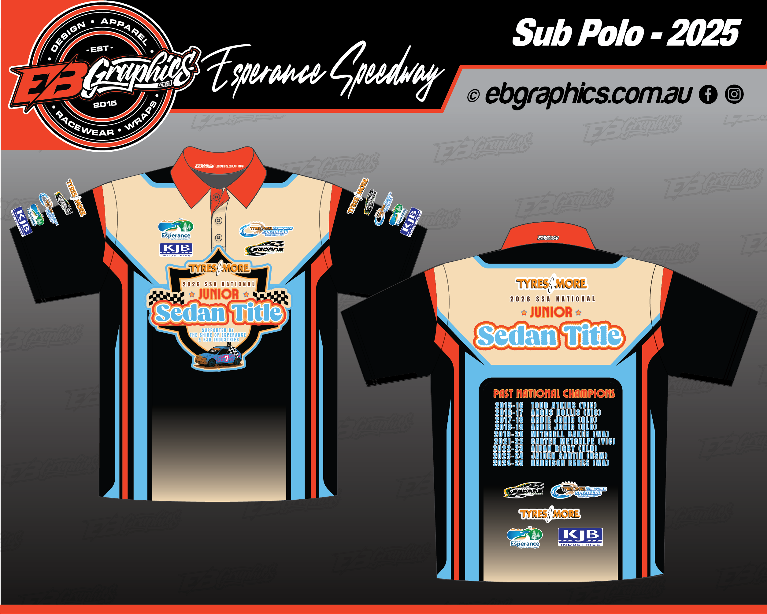 National Junior Sedan Title Shirts