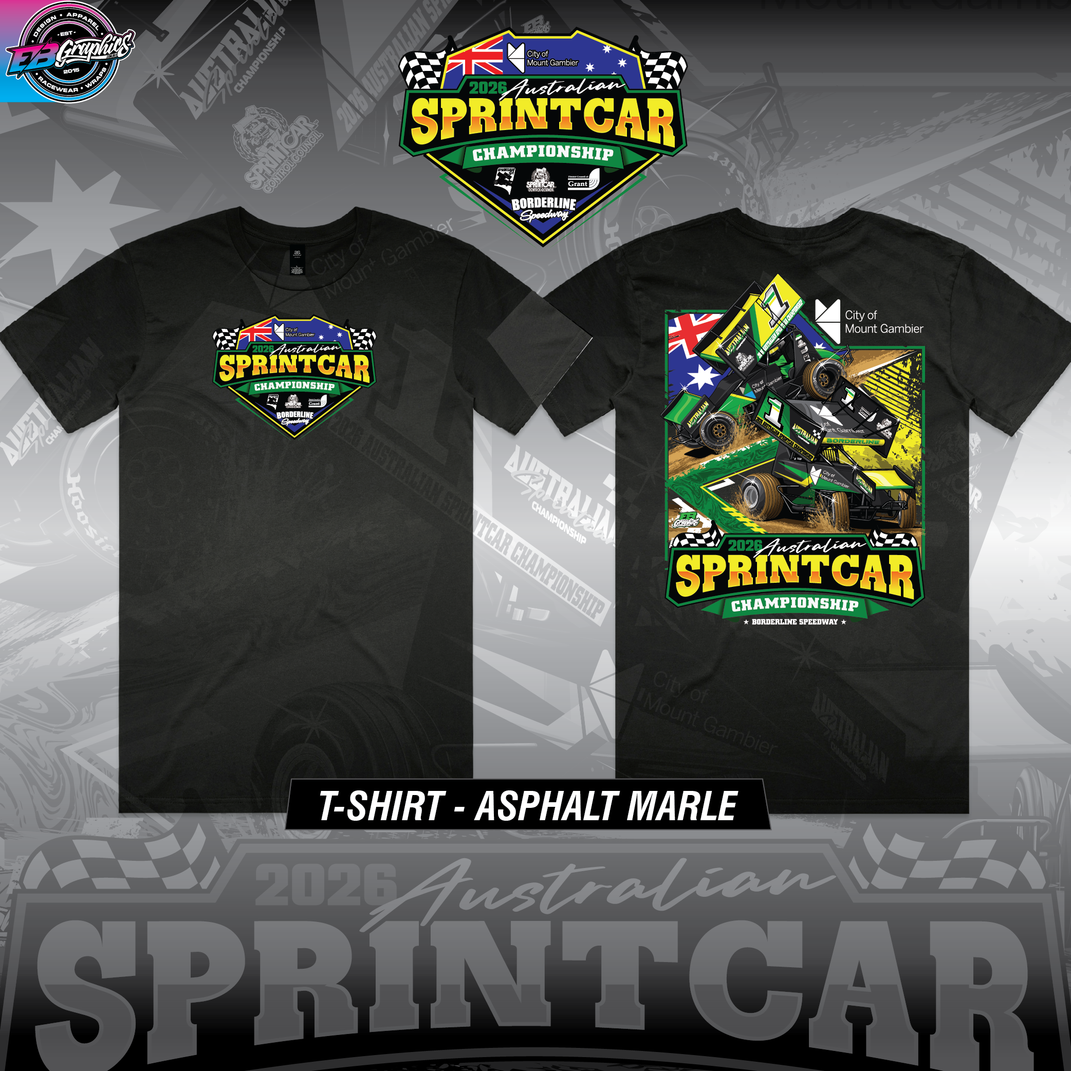 Aust Sprintcar Grey Tee