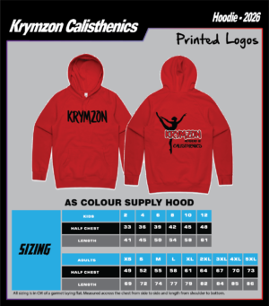 Krymzon Calisthenics Cotton Hoodie