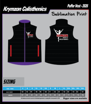 Krymzon Calisthenics Puffer Vest