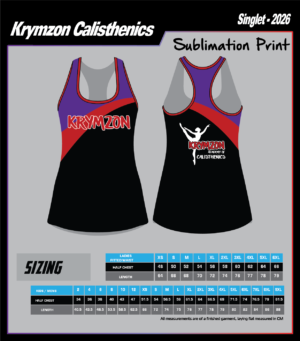 Krymzon Calisthenics Sub Singlet