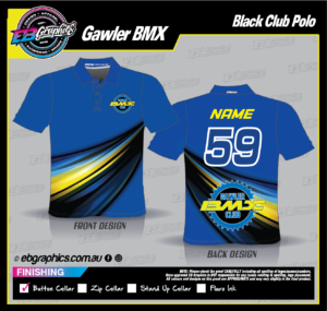 Gawler BMX Blue Polo