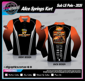 2026 NT Dirt Kart Title Sub Polo Long Sleeve
